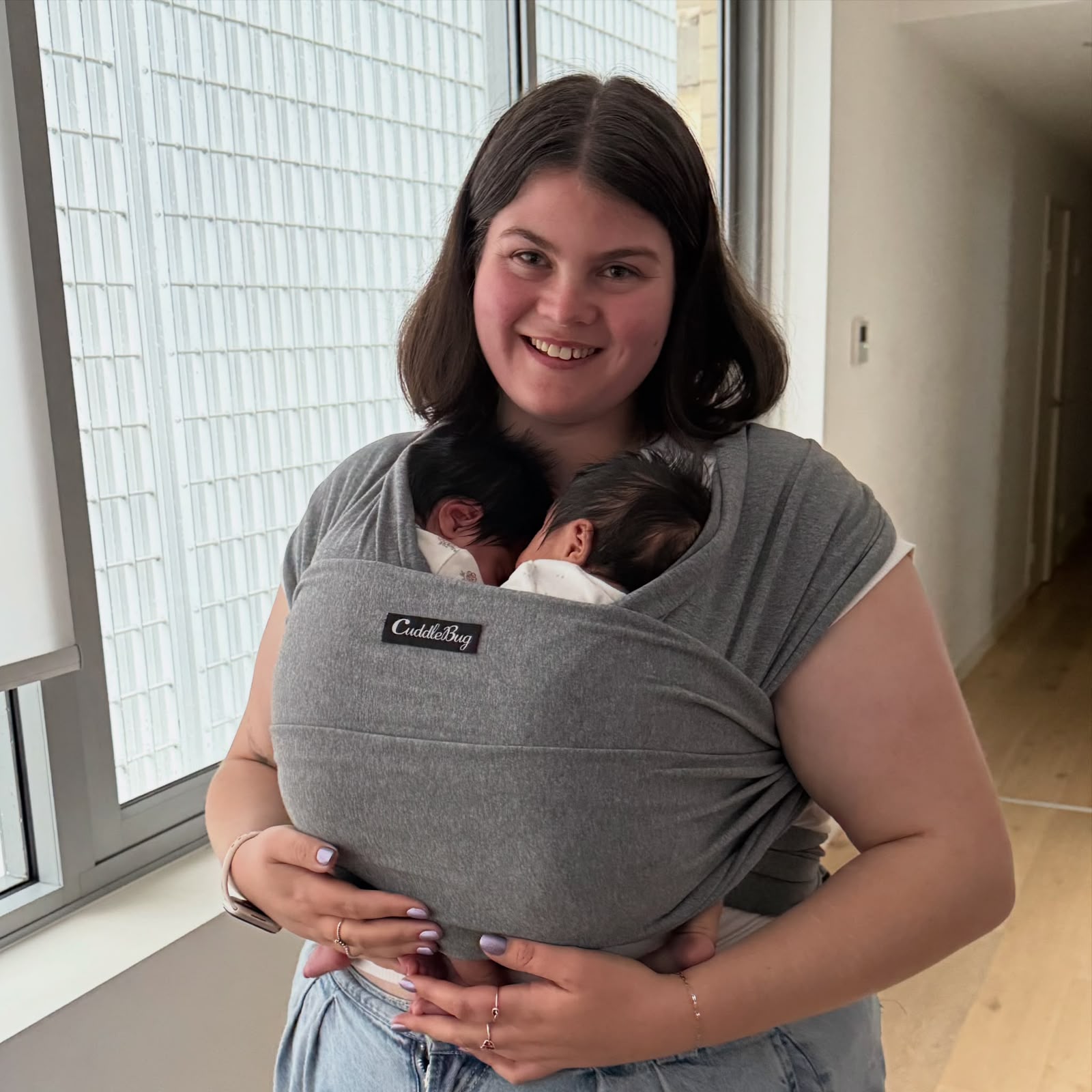 Nanny Sam with a child in her care